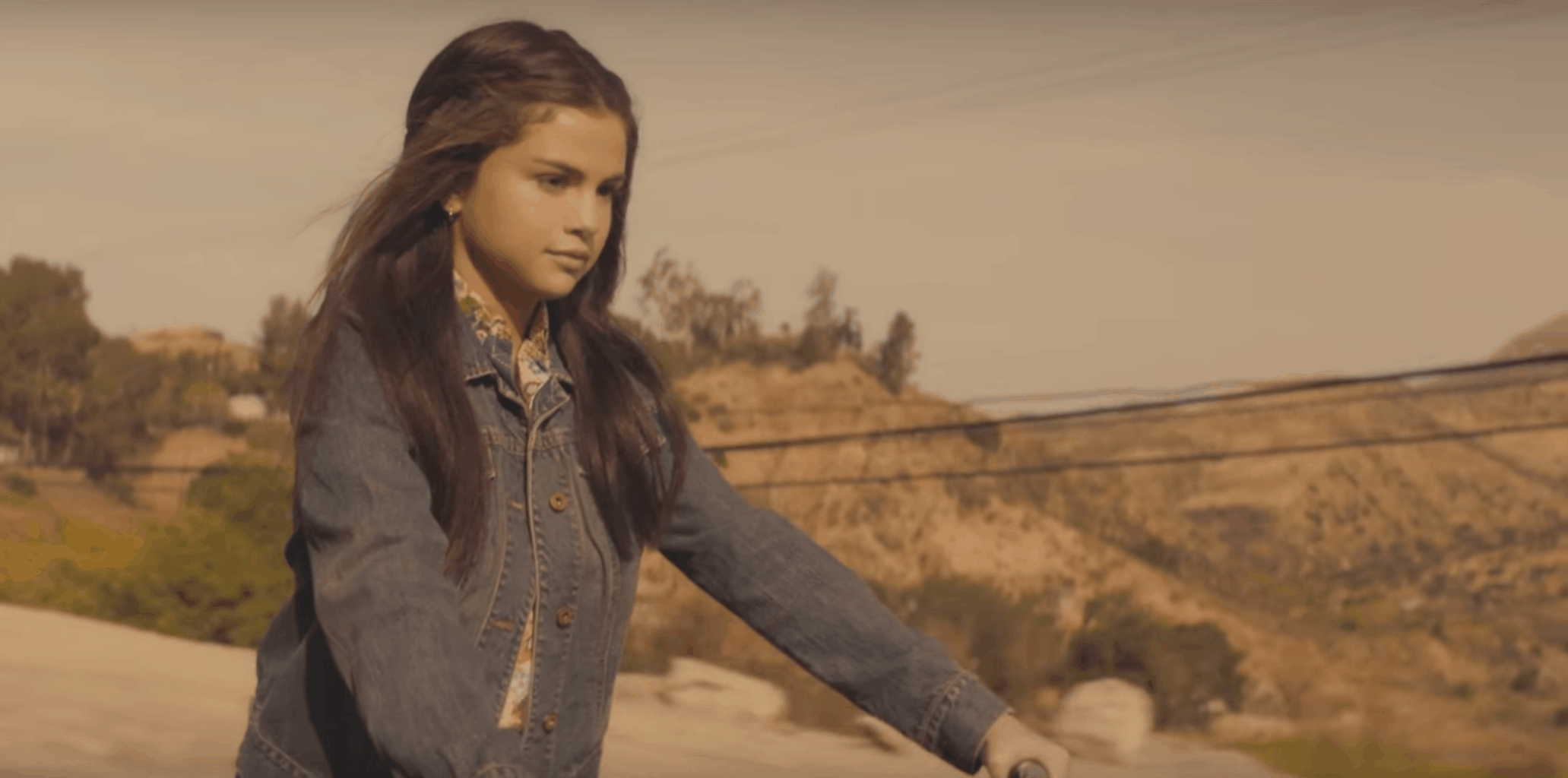 Screenshot from the music video for "Bad Liar," by Selena Gomez