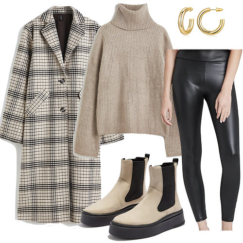 Faux Leather Leggings Weekend Outfit
