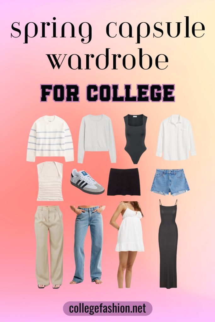 Spring Capsule Wardrobe for College 2025