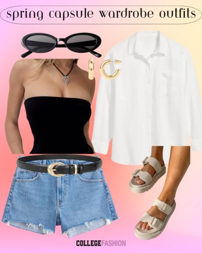 spring 2025 capsule shorts sandals outfit
