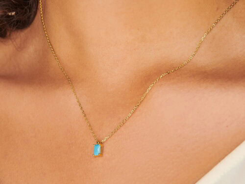 turquoise little sky stone necklace